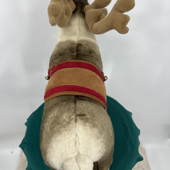 Large Realistic Soft Plush Reindeer Decoration By Sterling Inc. 19" Long - Picture 5 of 11